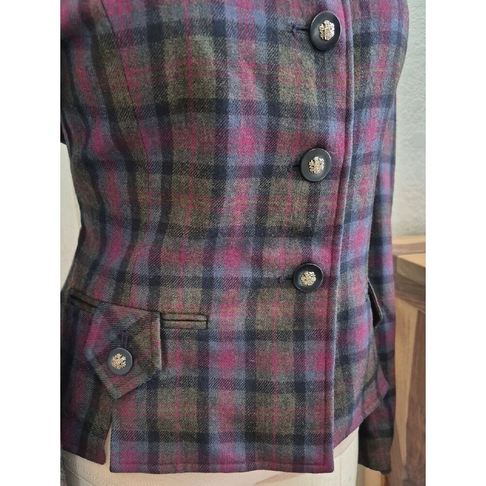 Herbert Grossman Design by Cynthia Sobal, Vintage Wool Blazer Sz 12/Large - Picture 2 of 16